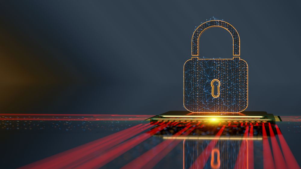 An image of a digital padlock to represent cyber security trends of today.